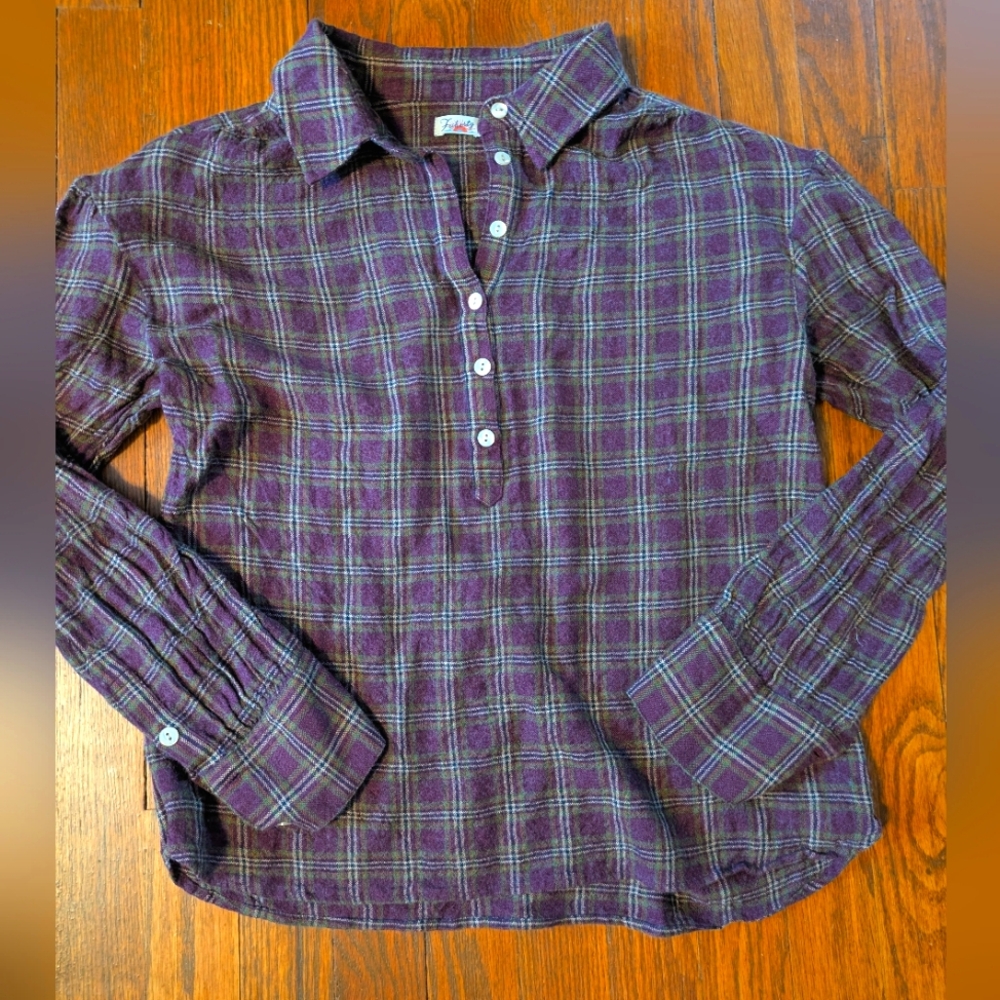 Faherty Womens Flannel Shirt M